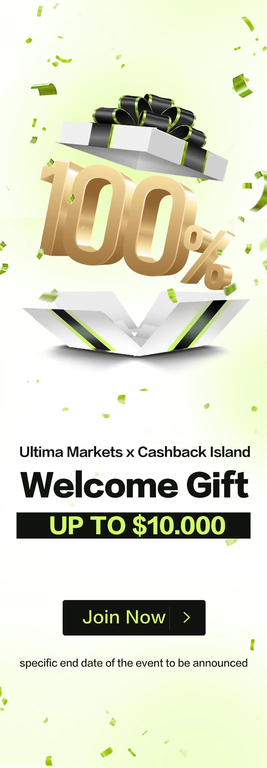 Ultima Markets x Cashback island