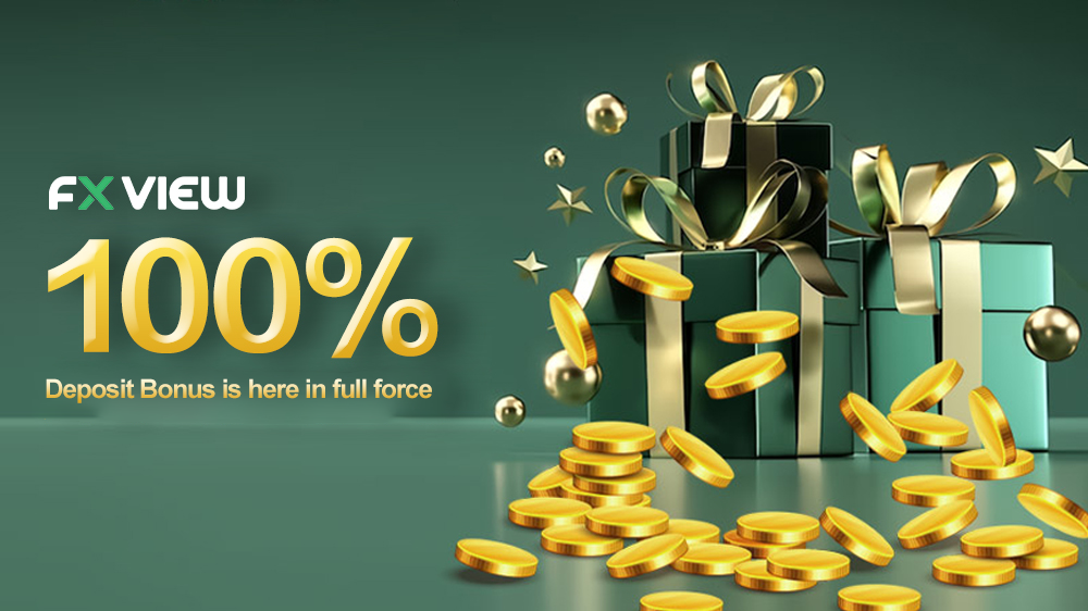 Fxview 100% Deposit Bonus is here in full force! Double your capital and enter the market immediately, fully upgrading your trading advantage
