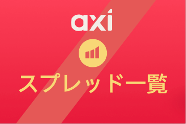 Axi(アクシ)の平均スプレッド一覧